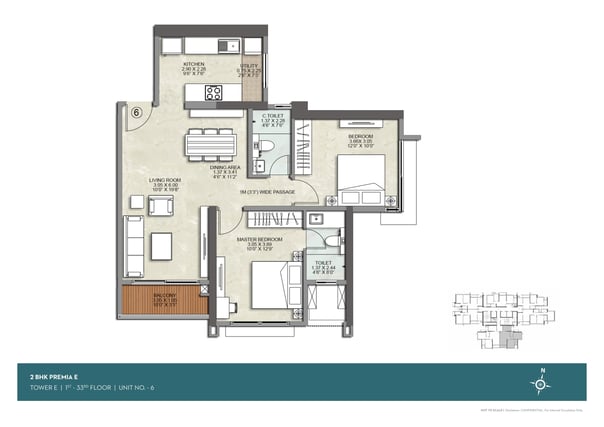 FLOOR PLAN E WING KALPATARU SRISHTI NAMAAH