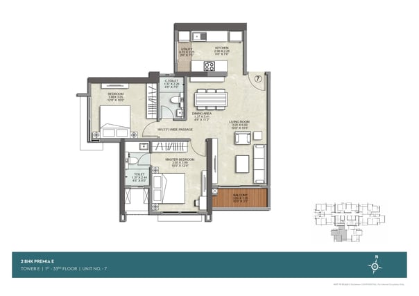 FLOOR PLAN E WING KALPATARU SRISHTI NAMAAH