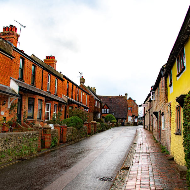 An old street in Alfriston, East Sussex