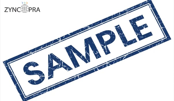 Sample product testing and quality control process