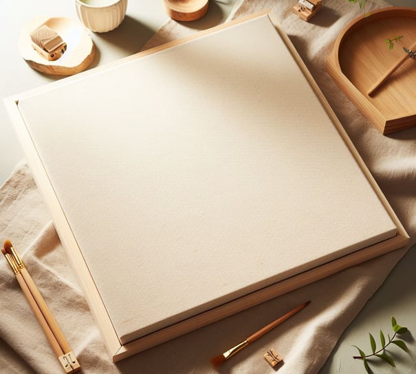 a picture of a blank painting canvas