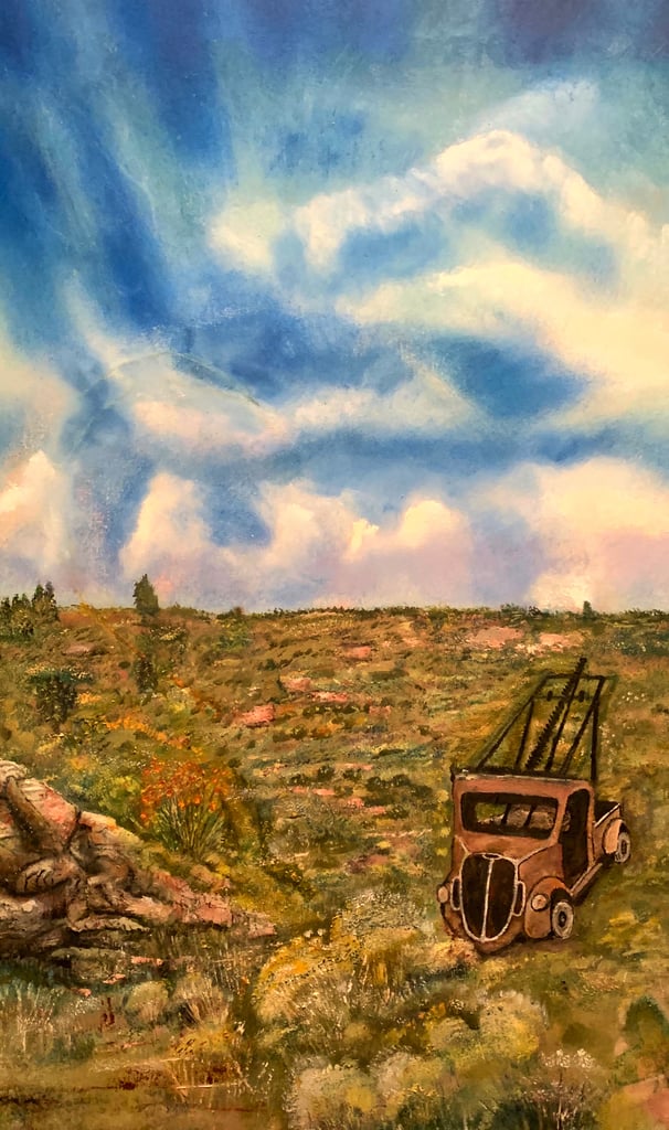 Stalled Beneath the Dryline by New Mexico Artist John Dick-Peddie