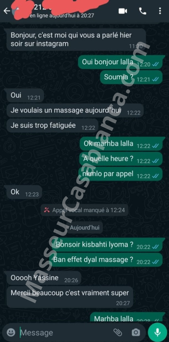 Massage pour femmes