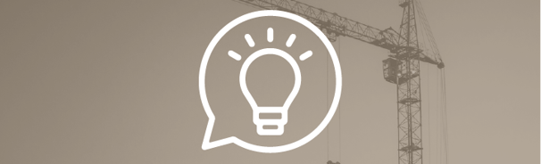 Conseil technique personnalisé pour le levage par grue – SMD Grues symbolisé par une icône d’ampoule