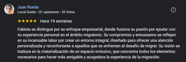 imagen de opinion en google