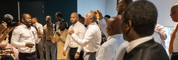 Brother choir singing