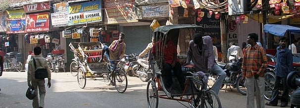 Rickshaw ride Varanasi. North India tour package