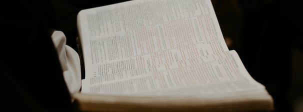 holding a bible