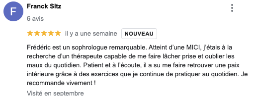 avis frederic sophrologie