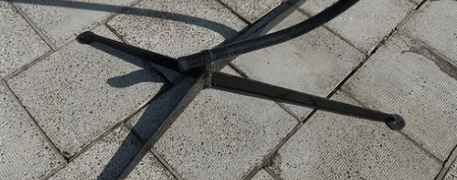 Driveway rust removal result