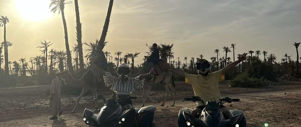 Quad biking in the Moroccan desert