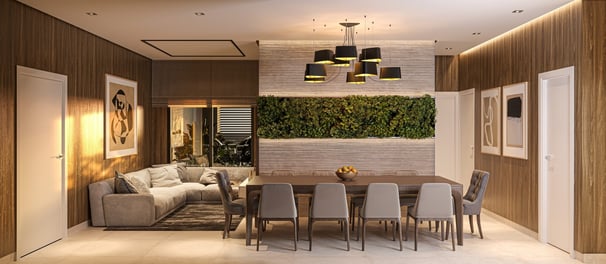 Sala TV e jantar 112m²