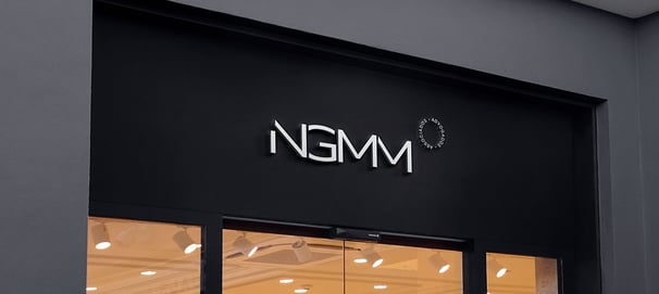 fachada da identidade visual NGMM desenvolvida pela basie