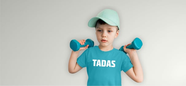 sportiniai marskineliai su vardu Tadas