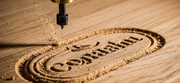 Intricate patterns and deep cuts on metal, wood, and composites with CNC routers.