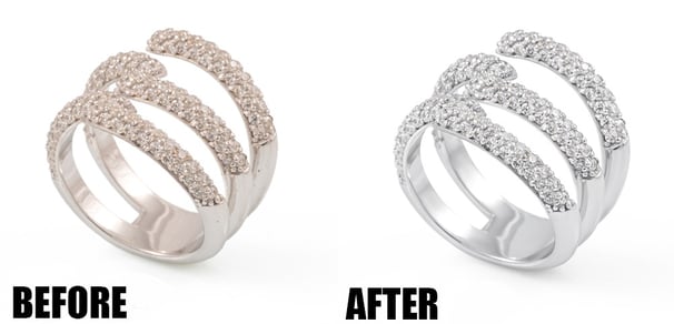 recoloring of gold or silver