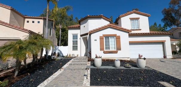 House with new pavers
