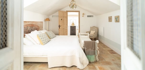 Charming rustic bedroom at Finca Santa Katerina