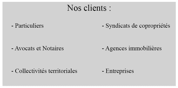 Tableau récapitulatif de nos clients