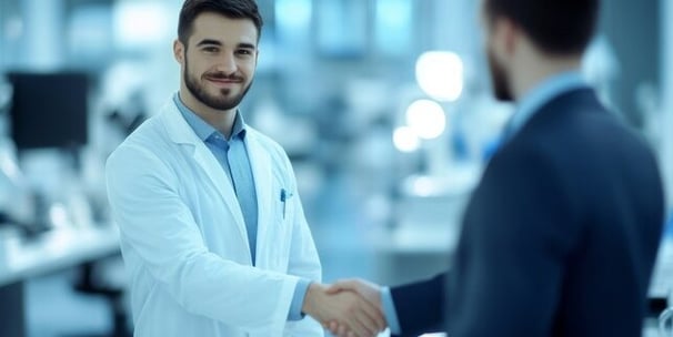 Closing Sales. Sales Representative and scientist HelixConnect sales agency Life Sciences and Health