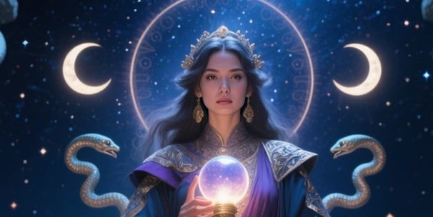 Arkkityyppien juhla – Kuusi ilmentymää feminiinisestä voimasta | Tekoälytaide | Voimaannuttavat muotokuvat | © Muse Within 2