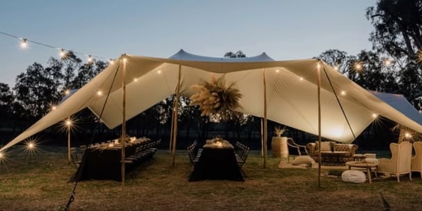 tente stretch strech pour une fête