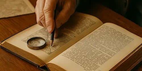 Historien faisant des recherches généalogiques et historiques