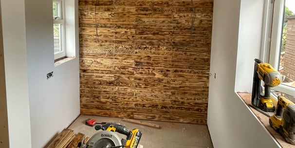 wooden wall installed by keystone property care