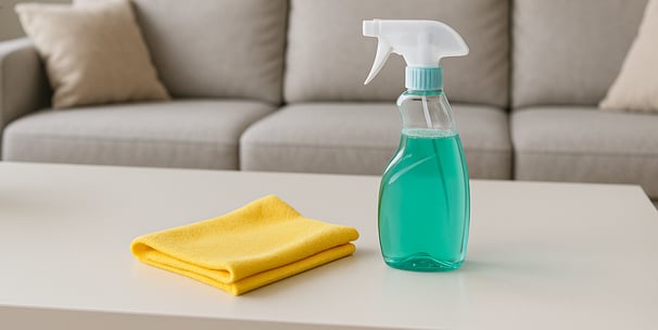 Professional Airbnb cleaning supplies by Dust Be Gone for thorough vacation rental cleaning in Scott