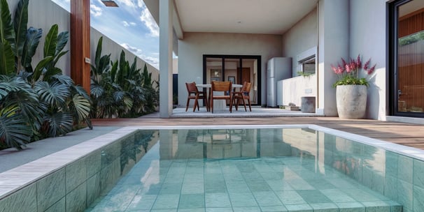 Projeto residencial moderno área gourmet com piscina, em Itu - Aborin Arquitetura