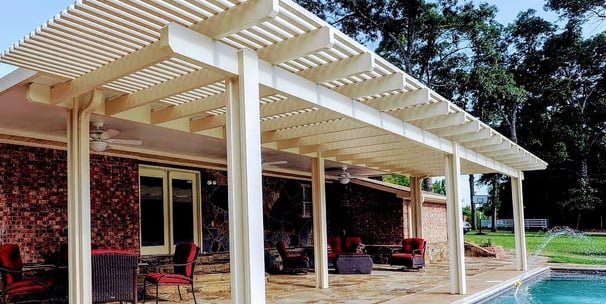 Pergola wood grain