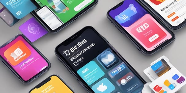 A promotional webpage highlighting Glide Pages, showing a browser displaying the message about transforming data into beautiful web apps and websites. The background features a gradient from blue to red, and there's a web interface preview with user profiles displayed as circular images.