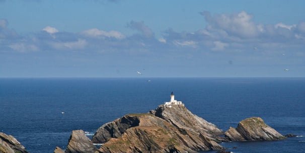 Muckle Flugga Lighthouse, Shetland.