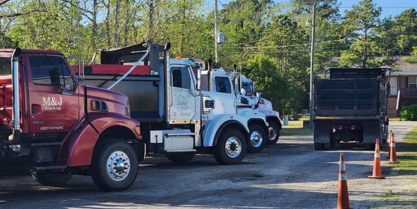 M&J Trucking Eastern North Carolina Dump Trucks