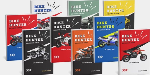 Books Bike Hunter superposés