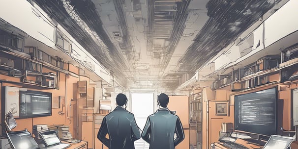 people sitting down near table with assorted laptop computers