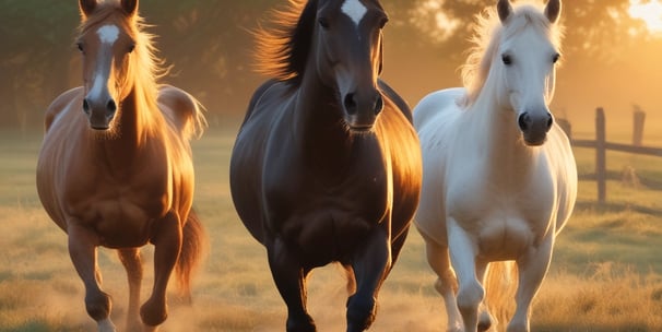 A person is riding a white horse with brown patches in an outdoor arena. The rider is wearing a helmet and dark riding attire. The arena is surrounded by wooden fences and lush green trees, with a cloudy sky above. The ground is covered with a gray, gravel-like surface.