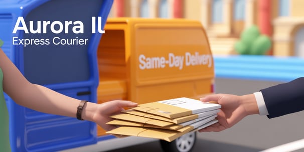 a person handing a package from a mailbox
