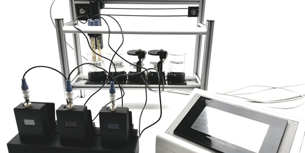 Automatisierte Kalibrierstation für pH Handmessgeräte