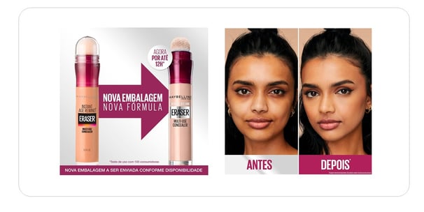 Maybelline NY Corretivo Líquido Eraser Instant Age Rewind 120 Light, 5.9ml