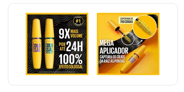 Maybelline NY Máscara de Cílios The Colossal Volum' Express Lavável Preto, 9.2ml