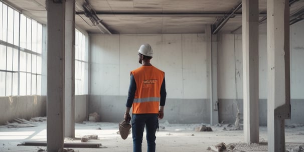 Contemporary architecture featuring a white multi-level building with large windows and dark slanted roofs. The structure is modern and minimalistic, exuding a sense of sophistication. Glass balconies and drapes can also be seen through the expansive windows.