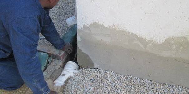 Specialized drainage pipe inspection before final aggregate laying for adequate drainage, Johannesburg, Honeydew
