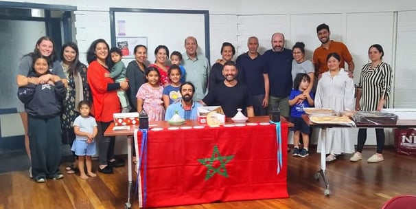 Members of the Moroccan Association of Perth in a gathering.