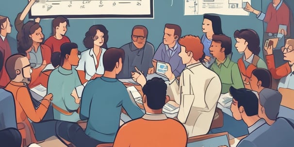 A collection of business and strategy books is displayed on a wooden surface. The books have titles related to customer growth and gamification. A warm light glows in the background, giving the scene a cozy, intellectual ambiance.