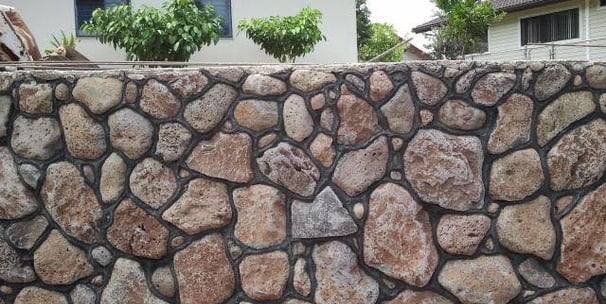 Rock Wall masonry in honolulu, hawaii