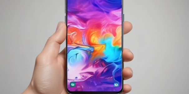 The image displays several smartphones, glasses, and sunglasses arranged on a wooden surface. The phones include brands like Motorola, Oppo, and Vivo.