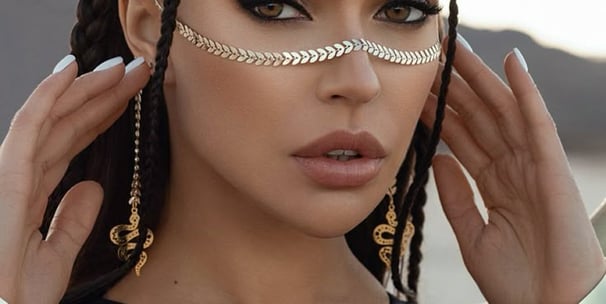 Snake face chain