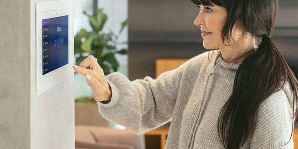 Touch screen and app control with Nice / Elan or Wiser.