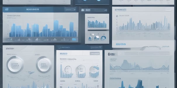 A digital dashboard displaying various analytics charts and graphs. There is a line graph showing user engagement over time on the left, a section with total revenue marked as $74K, and bar charts illustrating user statistics by region. The central section highlights users in the last 30 minutes, focusing on different countries such as the United States, Canada, India, Pakistan, and Brazil.